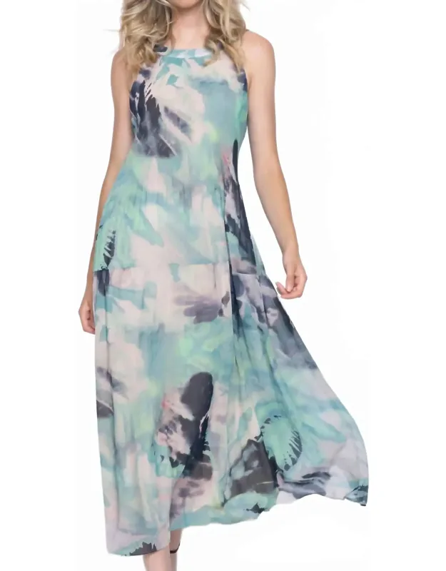 Pleated Maxi Dress