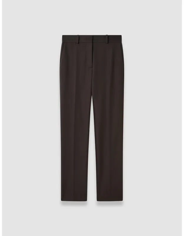 Long Gabardine Stretch Trousers