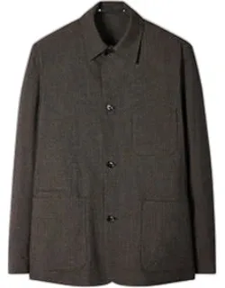 Check Two-ply Merino Work Jacket