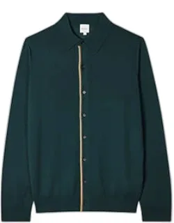 Washable Wool Collared Cardigan