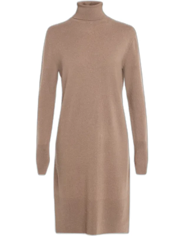 Turtleneck Cashmere Sweater Dress