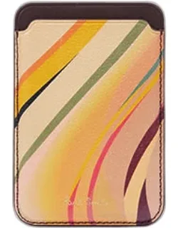 Swirl Iphone Magsafe Leather Credit Card Case