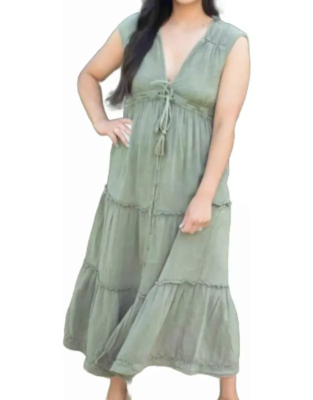 Tiered Tie Dress