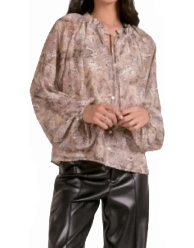 Snakeskin Blouse