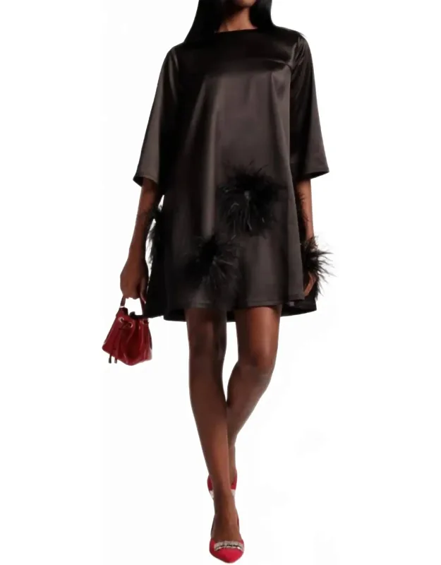 Feather Mini Dress