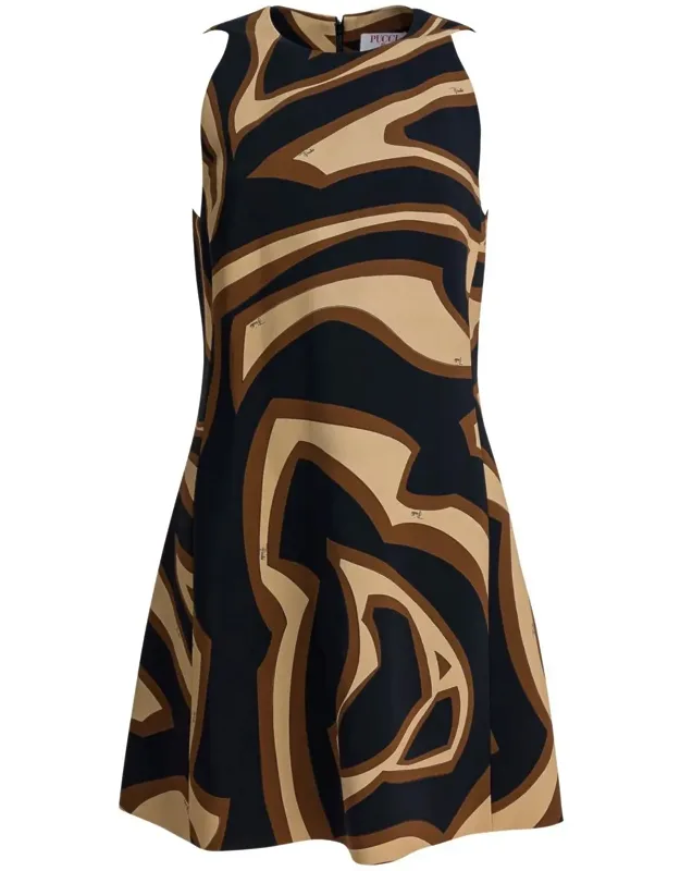 Labirinto Print Trapeze Dress
