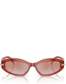Michael Kors Sunglasses Transparent Soft Pink Acetate