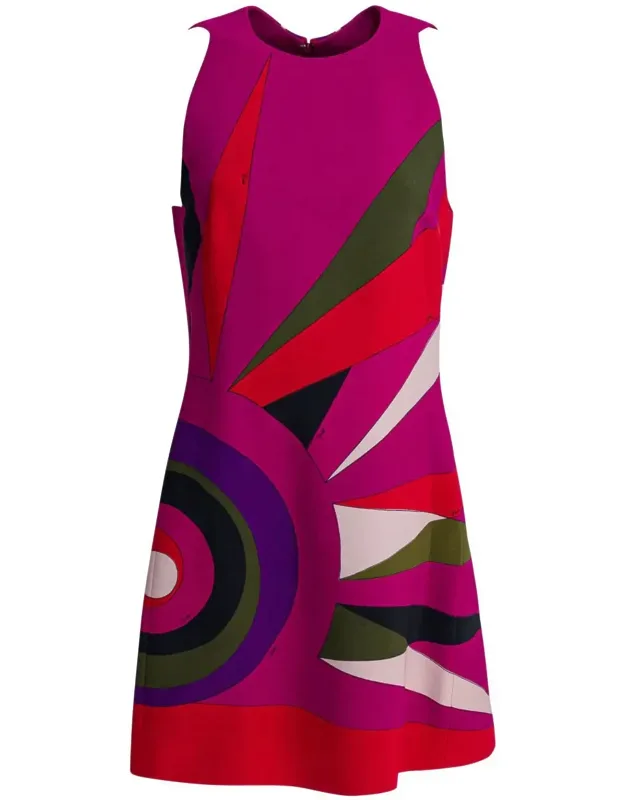 Sheath Dress With "hawaii" Print