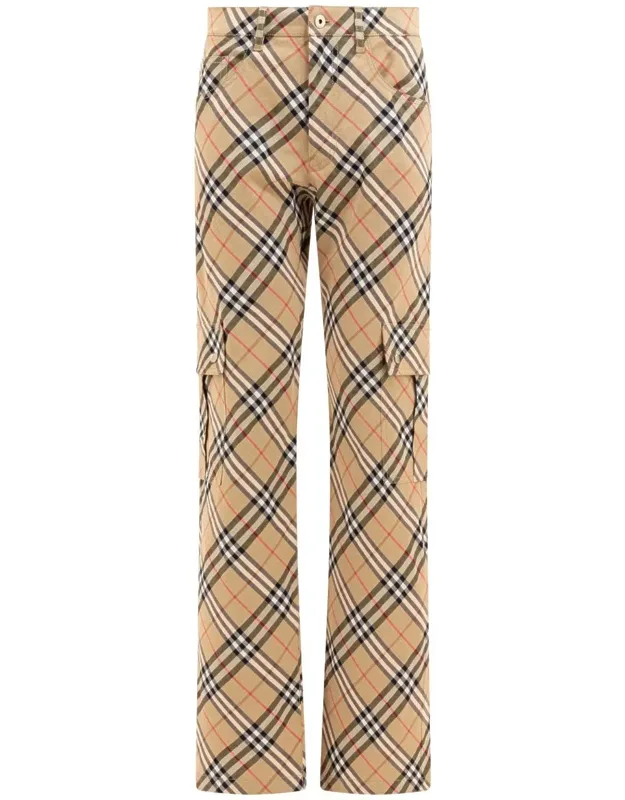 Check Cargo Trousers