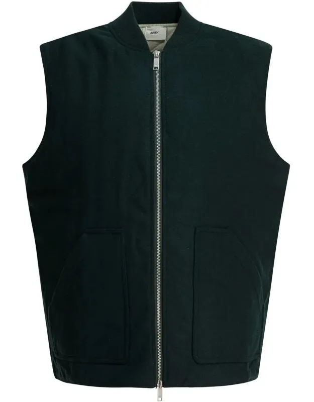 Sleeveless Wool Jacket