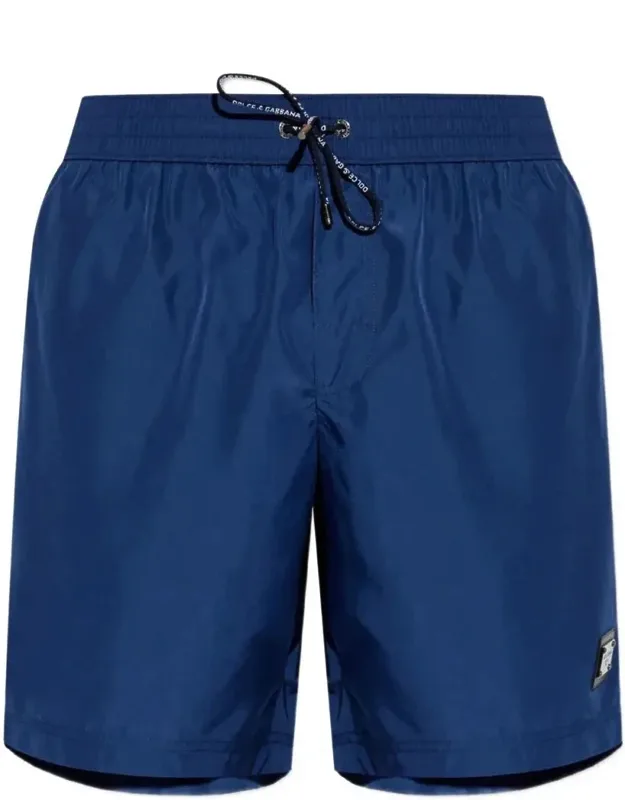 Medium Sea Boxers With Logo Plaque