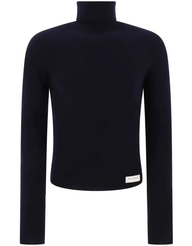 Sweater With Patch Logo