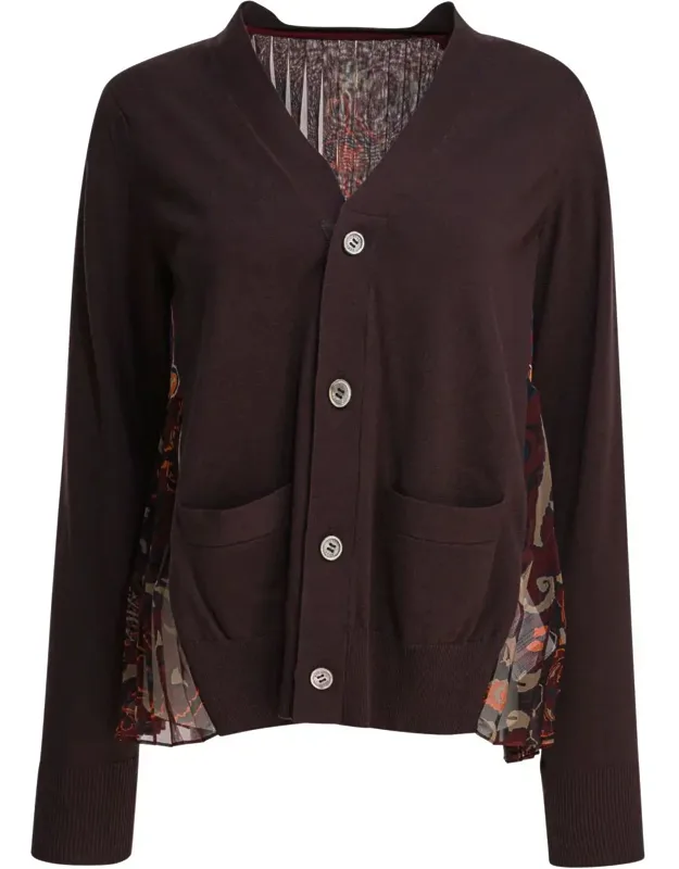 Cardigan With Floral Print