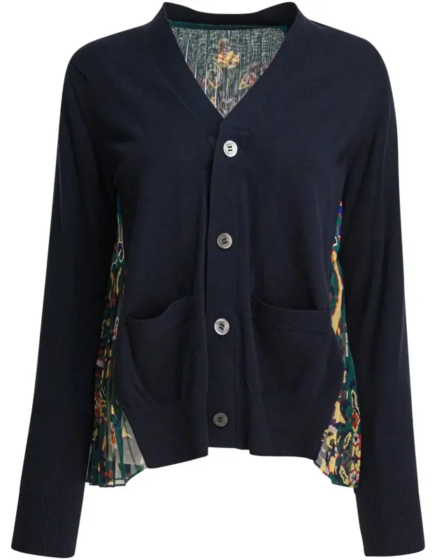 Cardigan With Floral Print