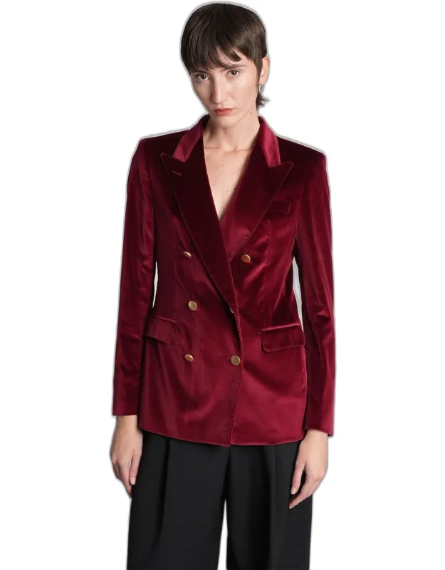 Tagliatore J-parigi10b Blazer, Double Breasted Closure, Flap Pockets