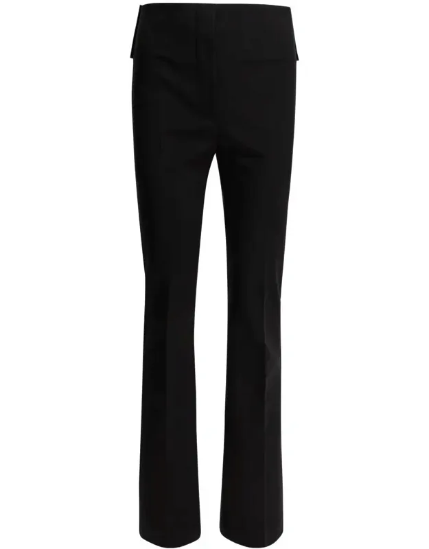 Flared Pants With Leather Belt