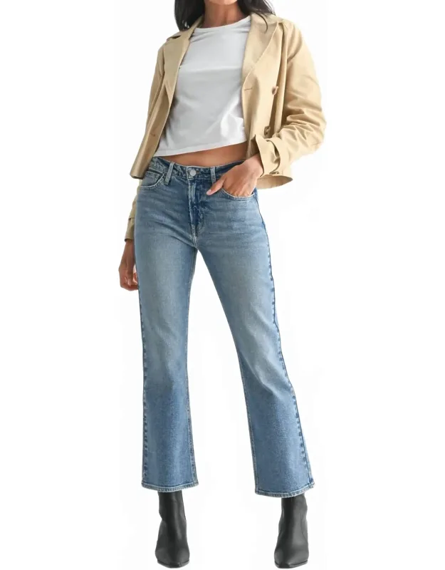 Slim Cropped Bootcut Jeans