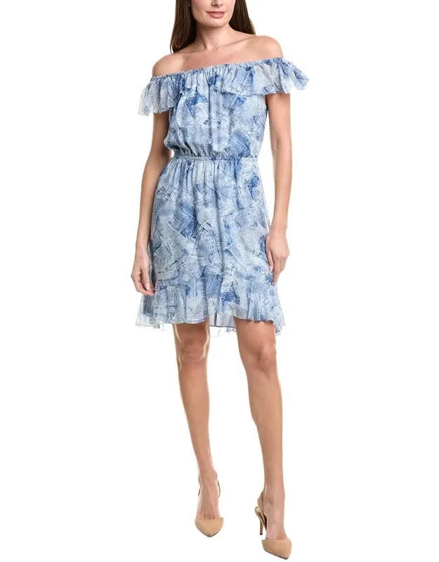 Leonie Off-shoulder Silk Dress