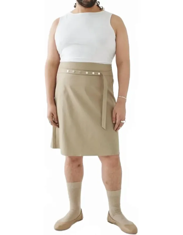 Grommet Mini Skirt