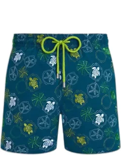Swim Trunks Embroidered Oursins