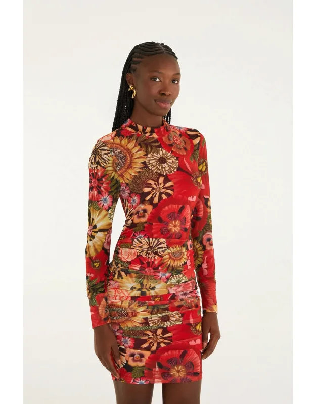 Flowershop Tulle Mini Dress