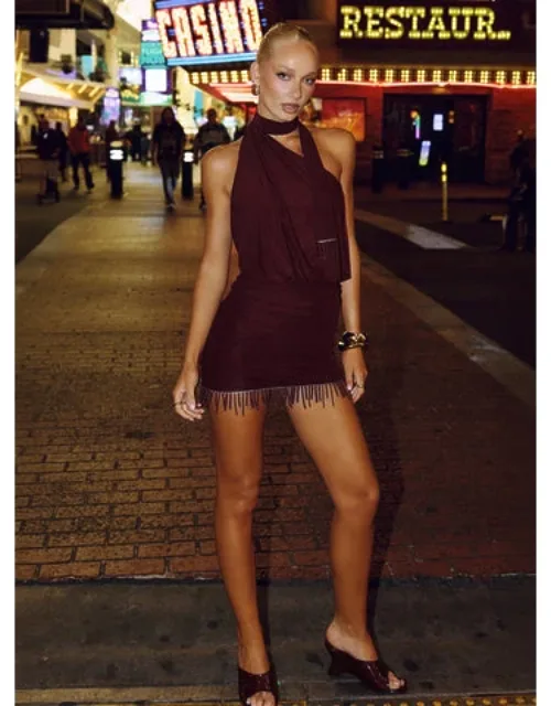 Beaded Mini Dress