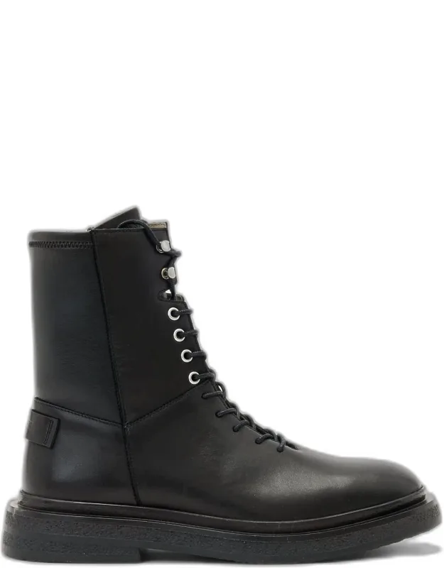 Lace Up Leather Boots