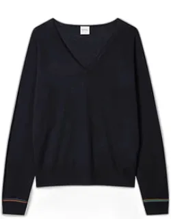 Merino Wool V Neck Sweater