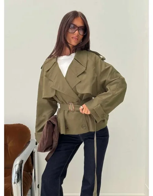 Eldora Cropped Trench Coat