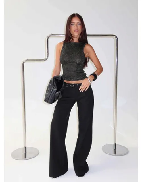 Deonne Straight Leg Buckle Pants