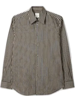 Stripe Cotton-silk Shirt