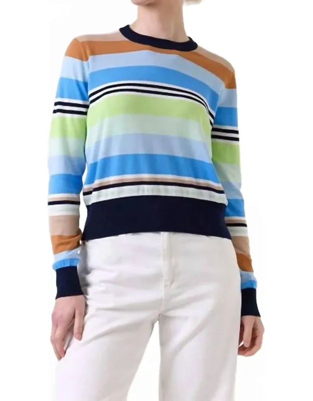 Ivy Stripe Crew Neck Sweater