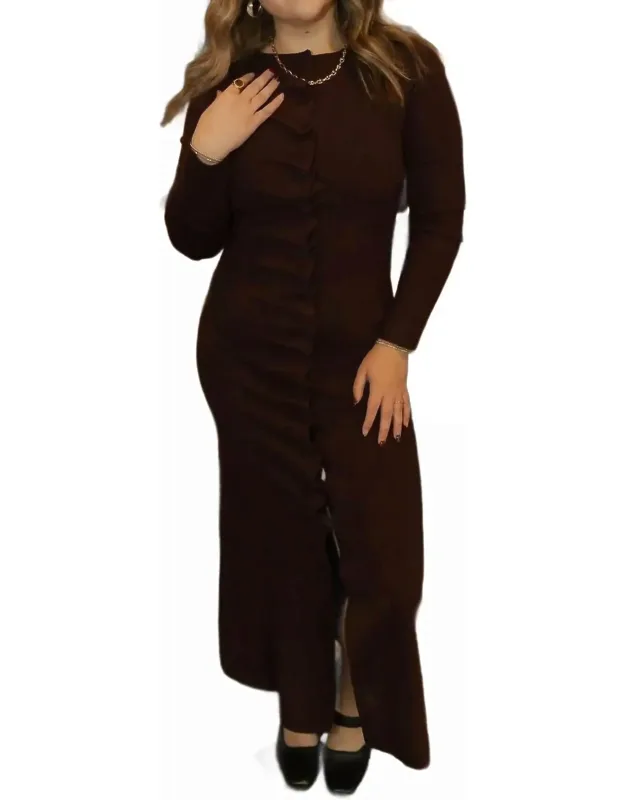 Pleated Split Dress