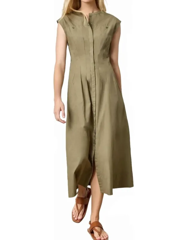 Seamed Maxi Dress