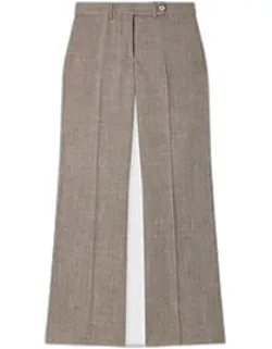 Tweed Wool-blend Bootcut Trousers