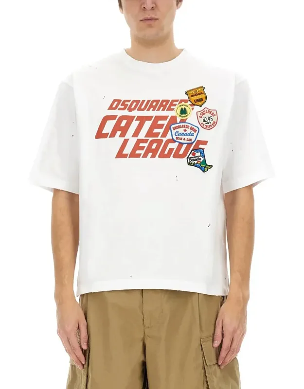 T-shirt With Print 100% Cotton