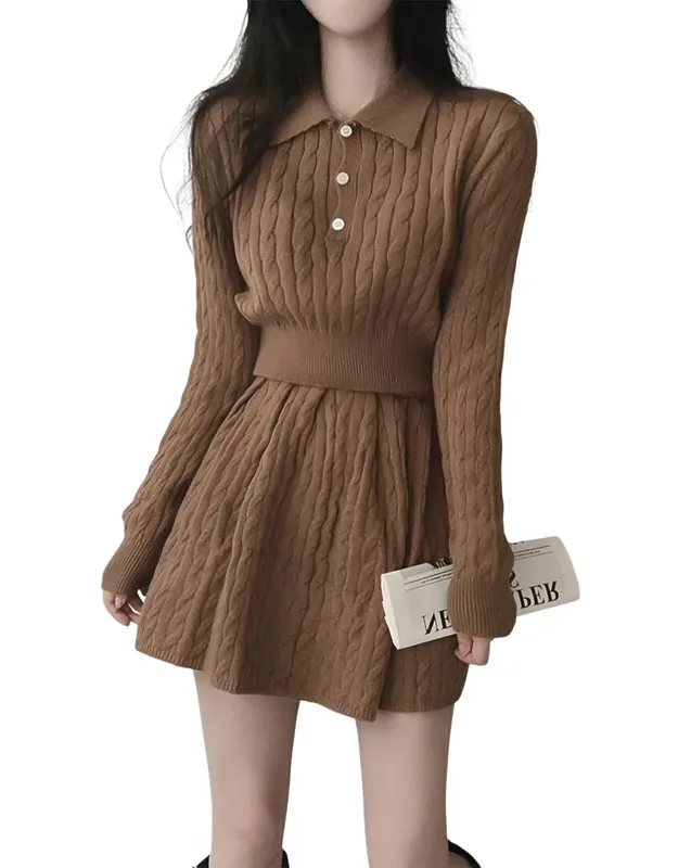 Sweater And Skirt Set