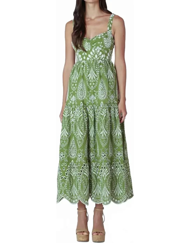 Embroidered Maxi Dress