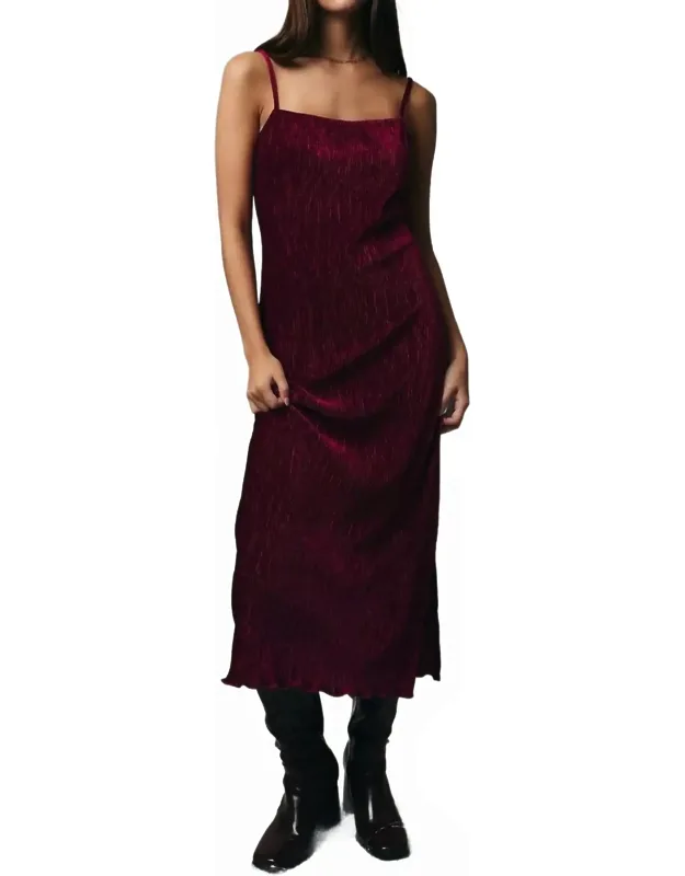 Velvet Midi Dress