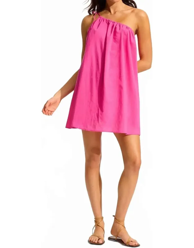 One Shoulder Mini Dress