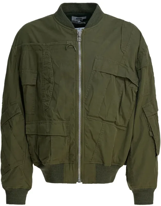 Cotton And Nylon Bomber Jacket