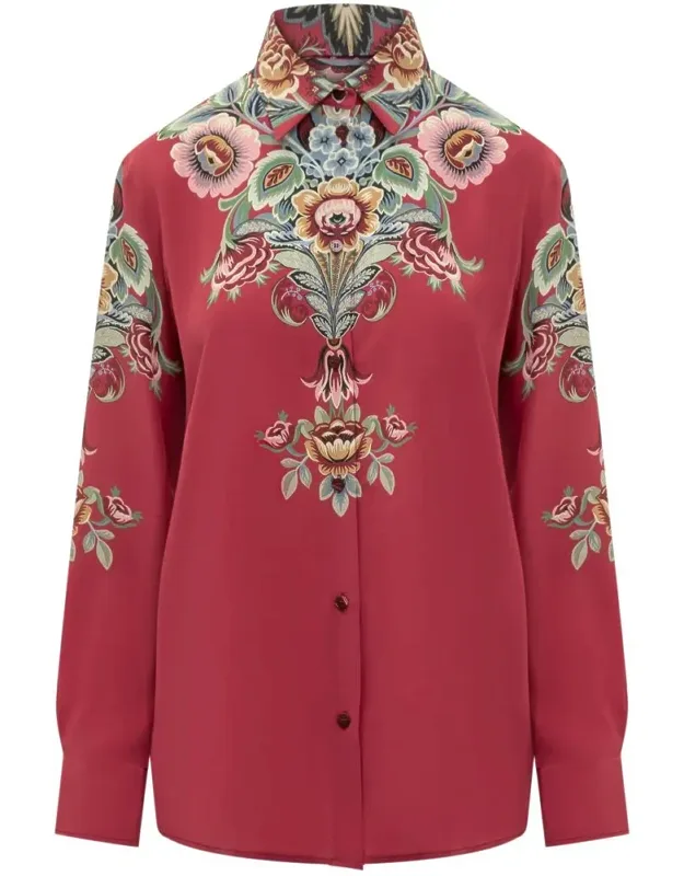 Etro Shirt With Baroque Floral Pattern