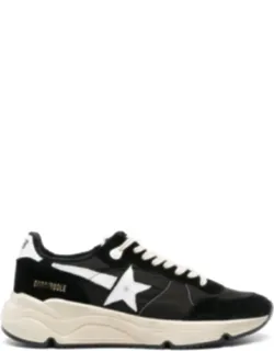 Fabric And Suede Running Sole Sneakers