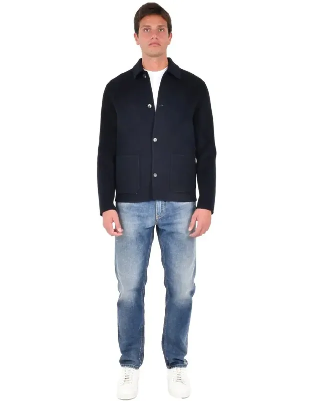 Jacket Front Button Closure 100% Wool