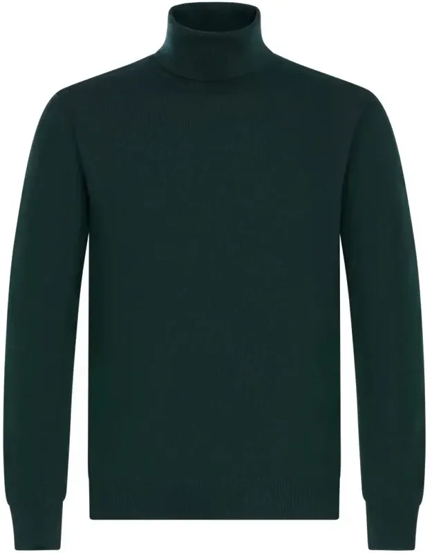 Franzese Collection Turtleneck Sweater, Hand-sewn, 100% Wool