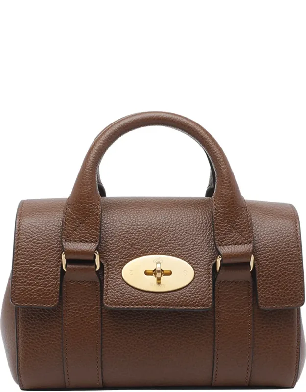 Mini Heritage Bayswater Crossbody Bag With Turno Lock Closure And Adjustable Shoulder Strap