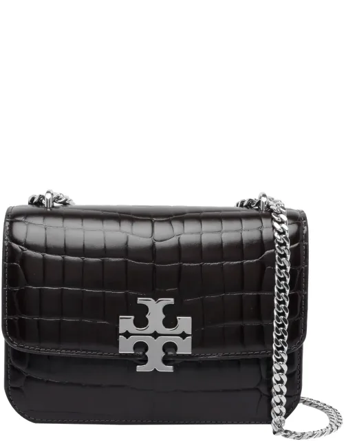 Albarossa Small Eleanor Croc Convertible Shoulder Bag With Magnetic Closure And Inner Zipped Pocket