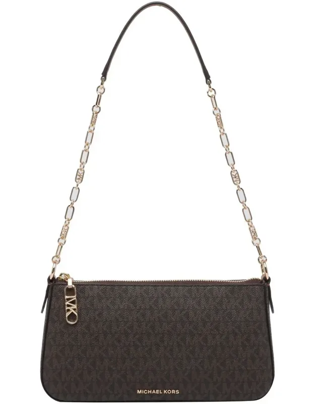 Pochette With Zip Closure And Shoulder Strap