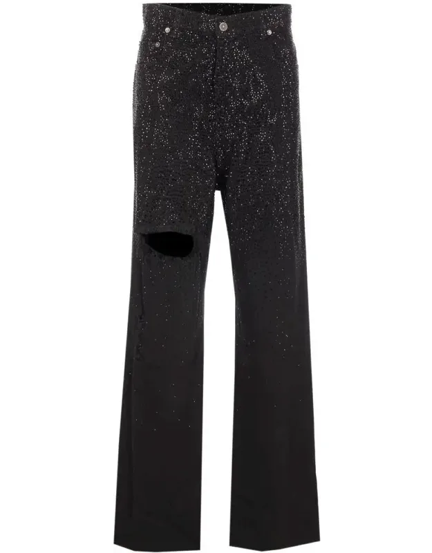 Golden Goose Jeans With Zip And Button Closure And 5 Pockets