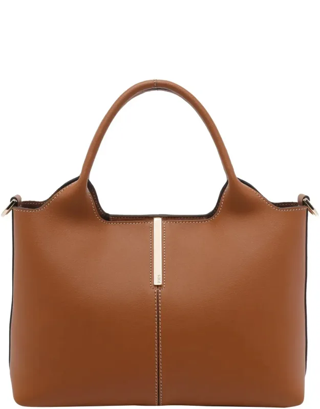 Bag Small Leather Shopping Bag, Magnetic Closure